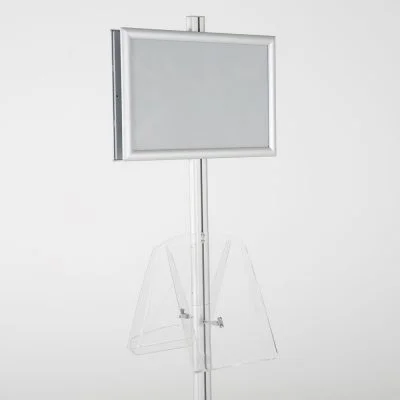 free-standing-stand-in-silver-color-with-2-x-11X17-frame-in-portrait-and-landscape-and-2-x-8.5x11-clear-shelf-in-acrylic-double-sided-7