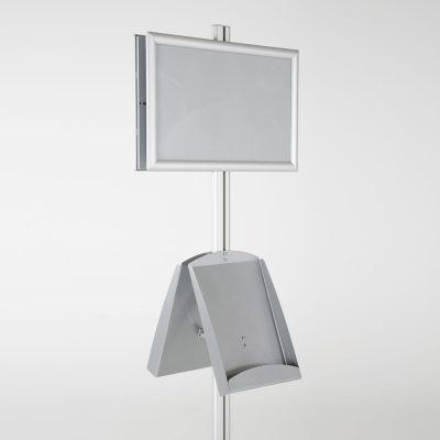 free-standing-stand-in-silver-color-with-2-x-11X17-frame-in-portrait-and-landscape-and-2-x-8.5x11-steel-shelf-double-sided-7