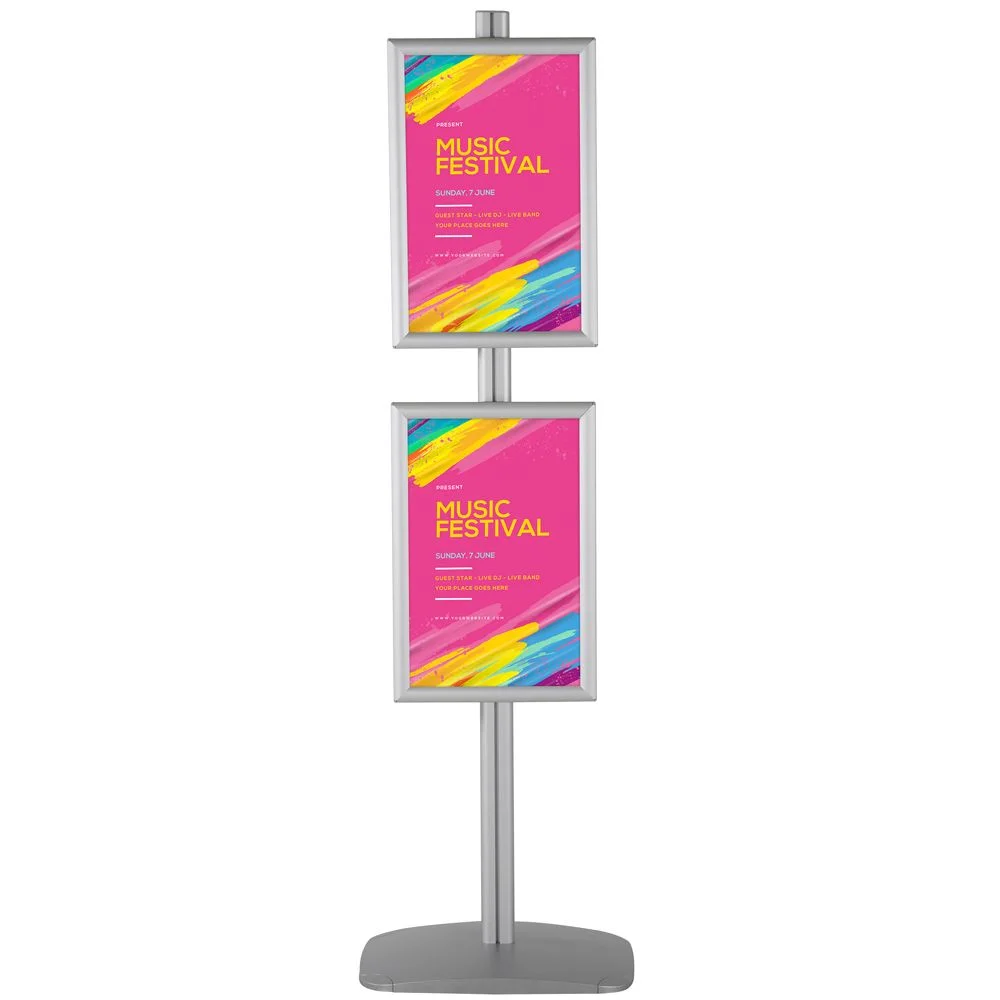 free-standing-stand-in-silver-color-with-2-x-11x17-frame-in-portrait-and-landscape-position-single-sided-4 free-standing-stand-in-silver-color-with-2-x-11x17-frame-in-portrait-and-landscape-position-single-sided-4