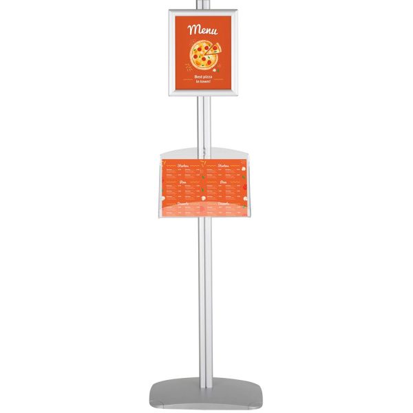 Free Standing Stand In Silver Color