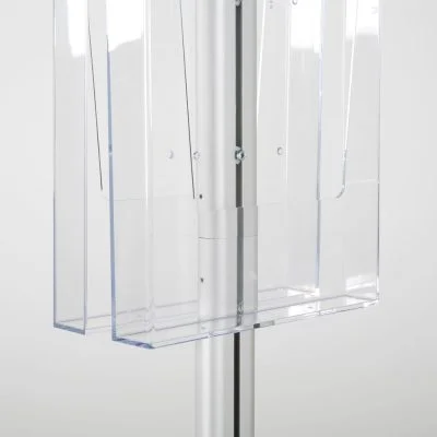 free-standing-stand-in-silver-color-with-2-x-8.5x11-frame-in-portrait-and-landscape-and-2-x-8.5x11-clear-pocket-shelf-double-sided-10