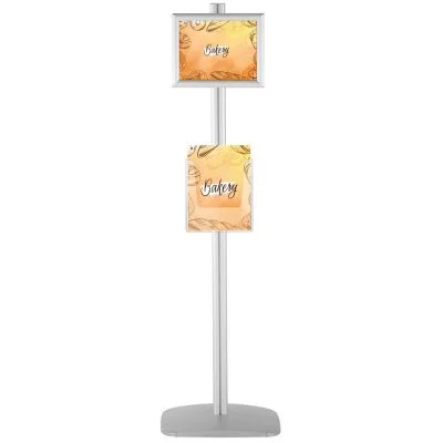 With 2 x (8.5x11) Frame In Portrait And Landscape And 2 x (8.5x11) Clear Pocket Shelf