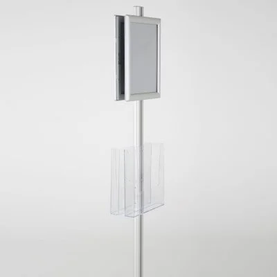 free-standing-stand-in-silver-color-with-2-x-8.5x11-frame-in-portrait-and-landscape-and-2-x-8.5x11-clear-pocket-shelf-double-sided-7