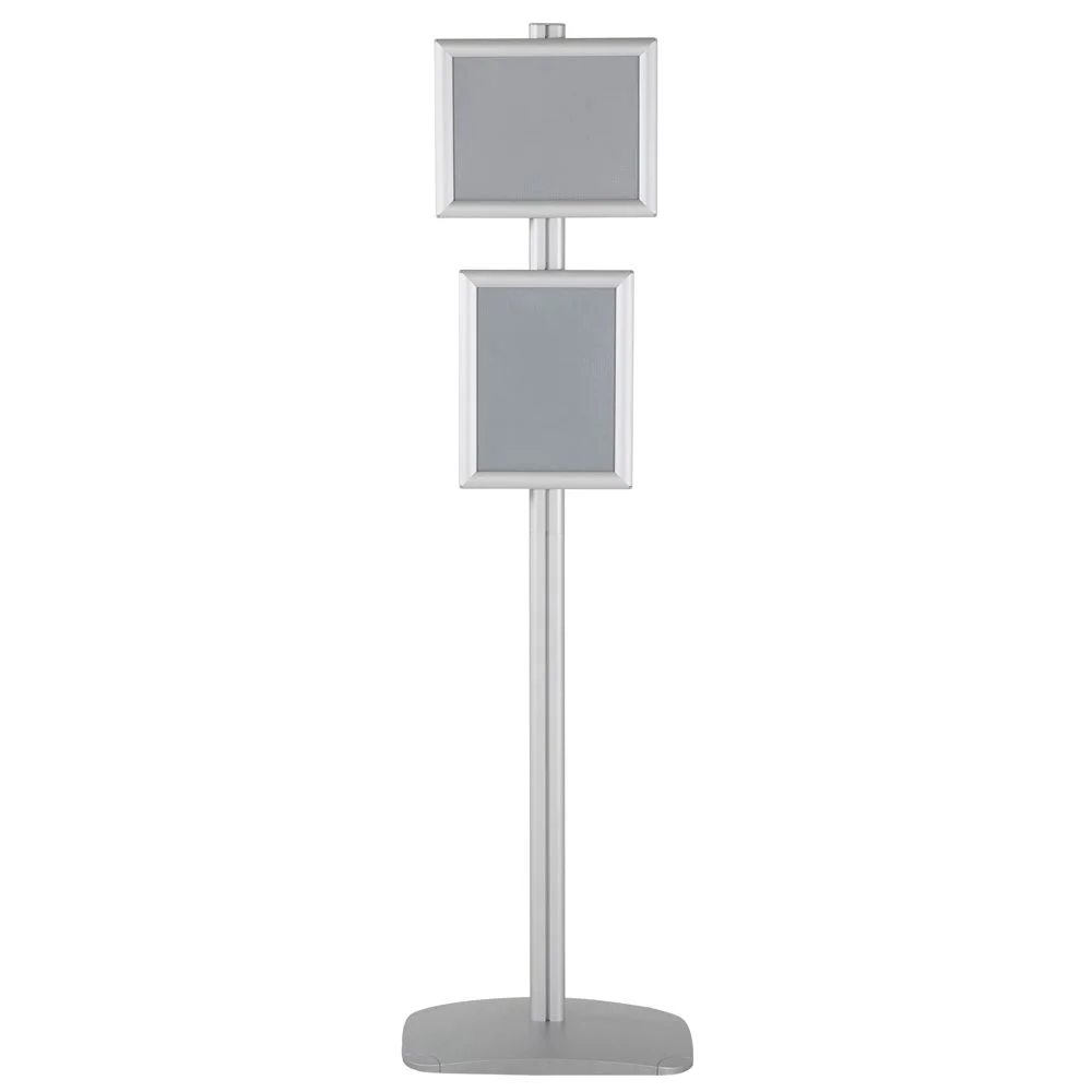 free-standing-stand-in-silver-color-with-2-x-8.5x11-frame-in-portrait-and-landscape-position-single-sided-11 free-standing-stand-in-silver-color-with-2-x-8.5x11-frame-in-portrait-and-landscape-position-single-sided-11