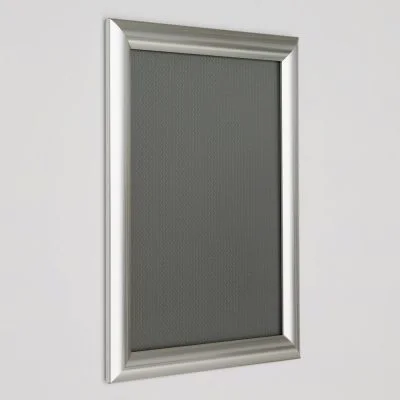 8.5x11 Snap Poster Frame - 1 inch Chrome Look Profile Mitered Corner (7)