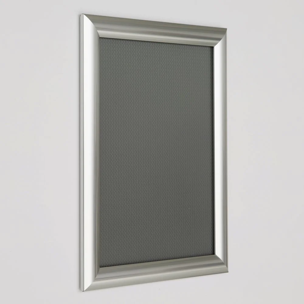 8.5x11 Snap Poster Frame - 1 inch Chrome Look Profile Mitered Corner (7)