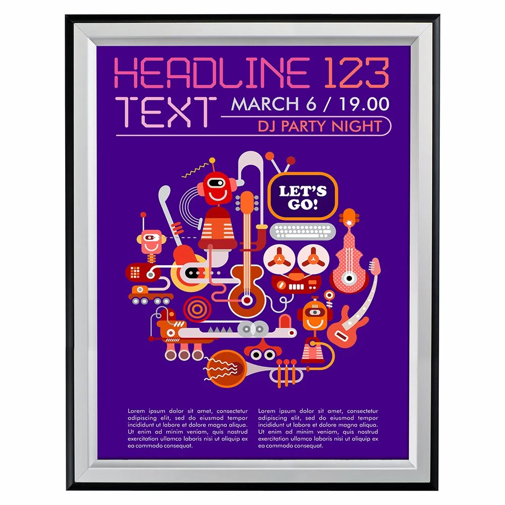 30x40-double-color-snap-poster-frame-1-58-inch-black-silver-mitred-profile 30x40-double-color-snap-poster-frame-1-58-inch-black-silver-mitred-profile