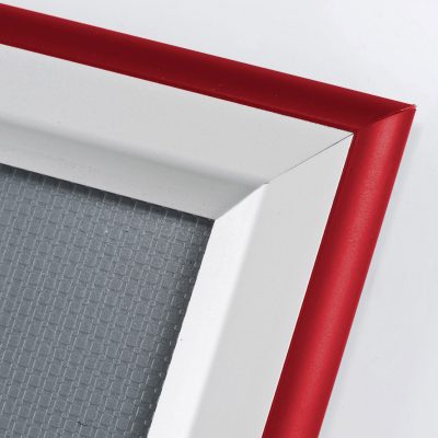 double-color-snap-poster-frame-1-58-inch-red-silver-color-mitred-profile