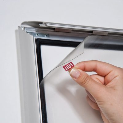 lockable-weatherproof-snap-poster-frame-1-38-inch-silver-mitred-profile-4