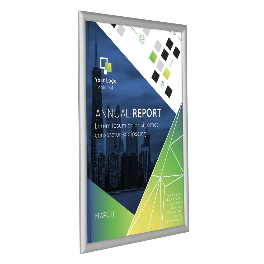 18x24 Smart Poster LED Light Box 1 inch Silver Aluminum Profile