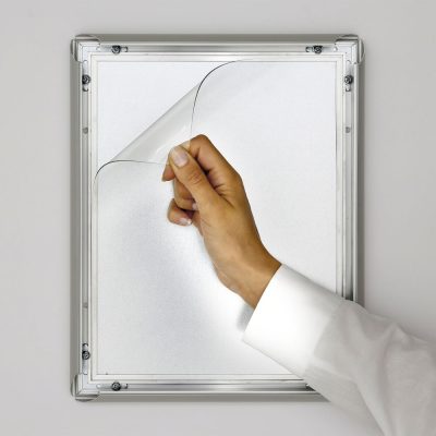 8-5x11-fire-resistant-snap-poster-frame-1-inch-silver-mitered-corner2