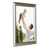 8.5x11 Snap Poster Frame - 1 inch Stainless Steel Look Effect Profile Mitered Corner