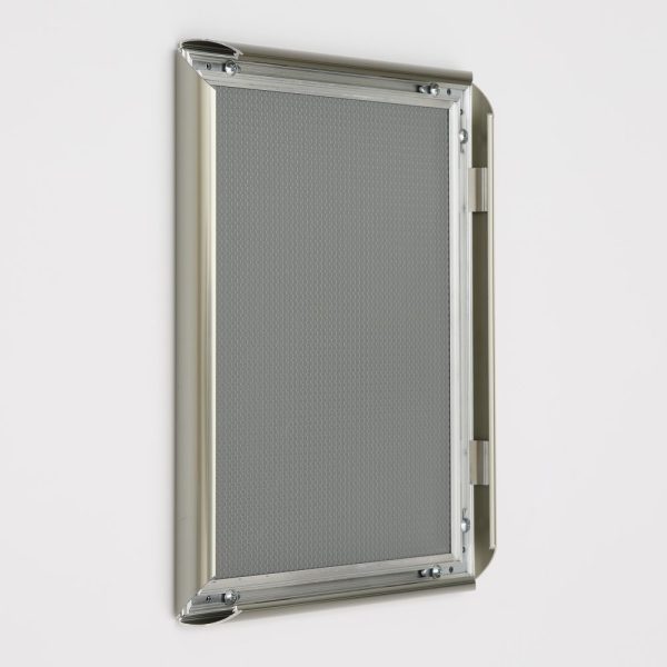 8.5x11 Snap Poster Frame - 1 inch Stainless Steel Look Effect Profile Mitered Corner