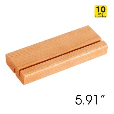 5.91" Card holder with 2 card holding angle, natural wood (10 pcs in a box)