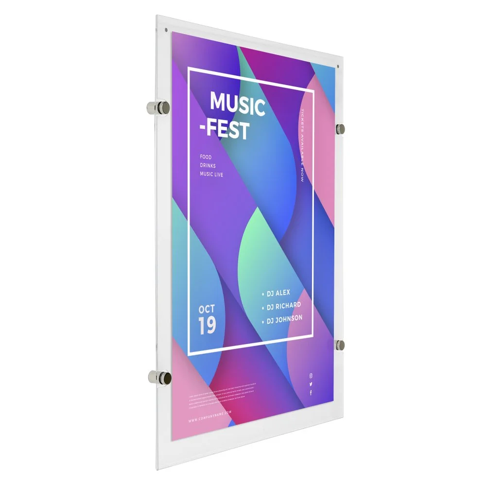 18x24-wall-mount-clear-acrylic-sign-holder-frame-chrome-silver (2) 18x24-wall-mount-clear-acrylic-sign-holder-frame-chrome-silver (2)