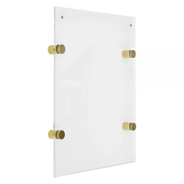22x28-wall-mount-clear-acrylic-sign-holder-frame-chrome-gold (4)