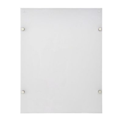 22x28-wall-mount-clear-acrylic-sign-holder-frame-chrome-silver (4)