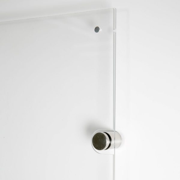 22x28-wall-mount-clear-acrylic-sign-holder-frame-chrome-silver (5)