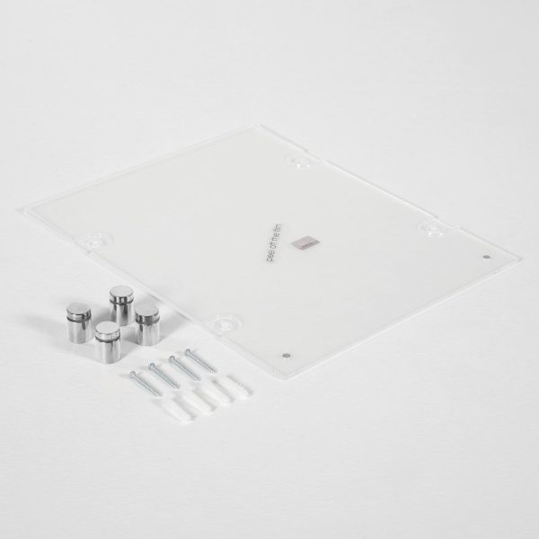 22x28-wall-mount-clear-acrylic-sign-holder-frame-chrome-silver (8)