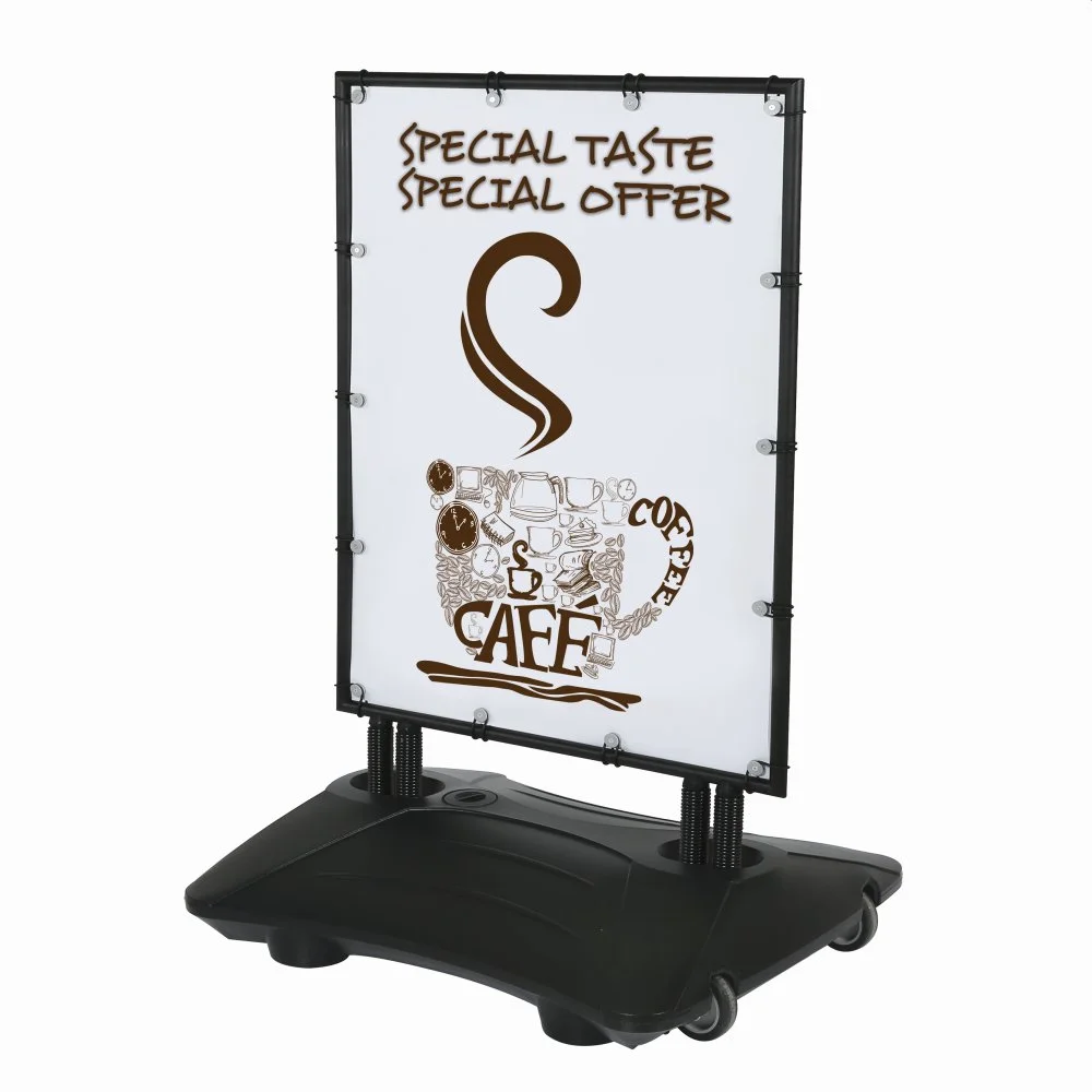 24x36-banner-windpro-sidewalk-sign-black-frame-black-water-base (7) WindPro Black Frame Waterbase Outdoor Sidewalk Sign
