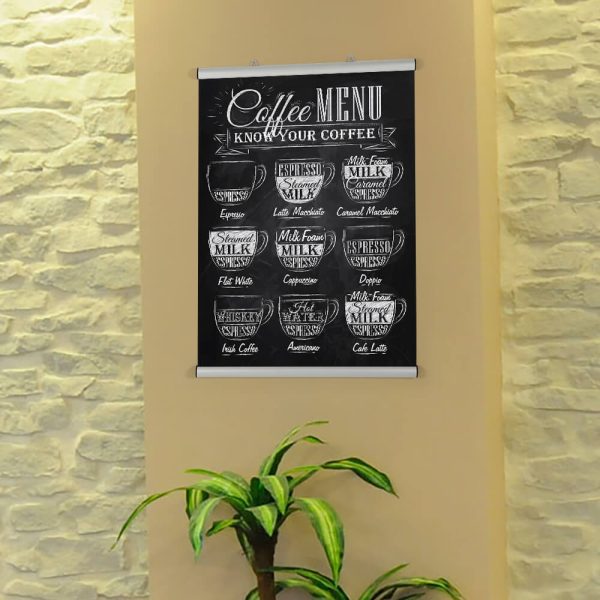Poster of the Coffee menu in the Coffee shop