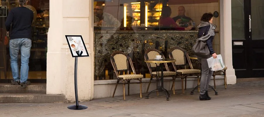 menu display stands