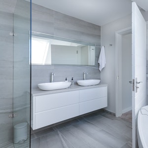 a modern bathroom