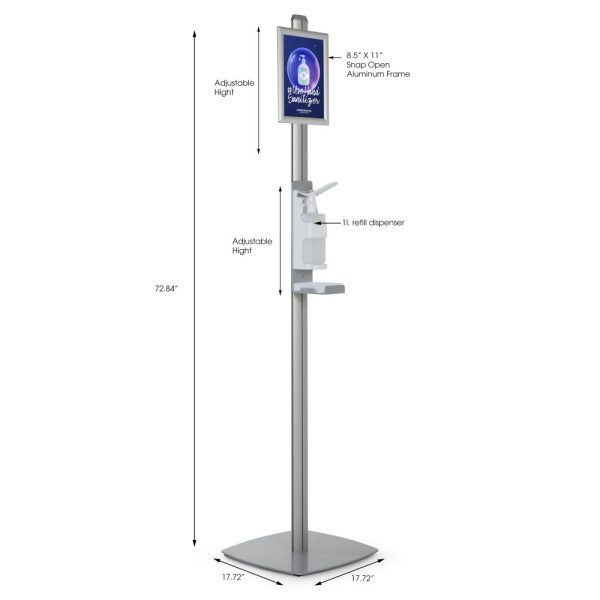 free-standing-sanitizer-dispenser-1000-ml-33-8-oz-without-gel-with-8-5x11-inch-opti-snap-framedrip-tray (2)