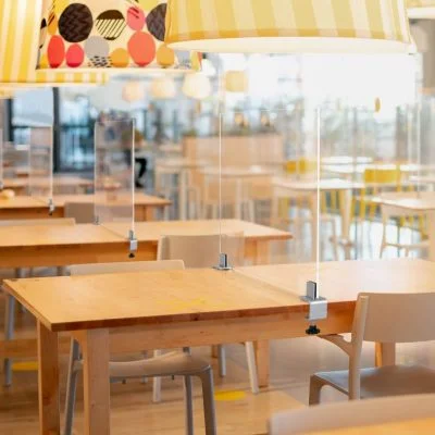 Mid Section C-Clamp Kit for Table in a dining hall