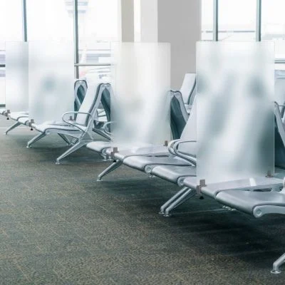 Mid Section C-Clamp Kit for Table between seats at an airport