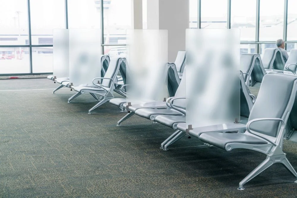 Mid Section C-Clamp Kit for Table between seats at an airport