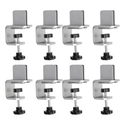 Mid Section C-Clamp Kit for Table Panel Separator - 8 Pieces