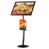 18x22 Floor Standing Pedestal Sign Holder with a clear brochure pocket