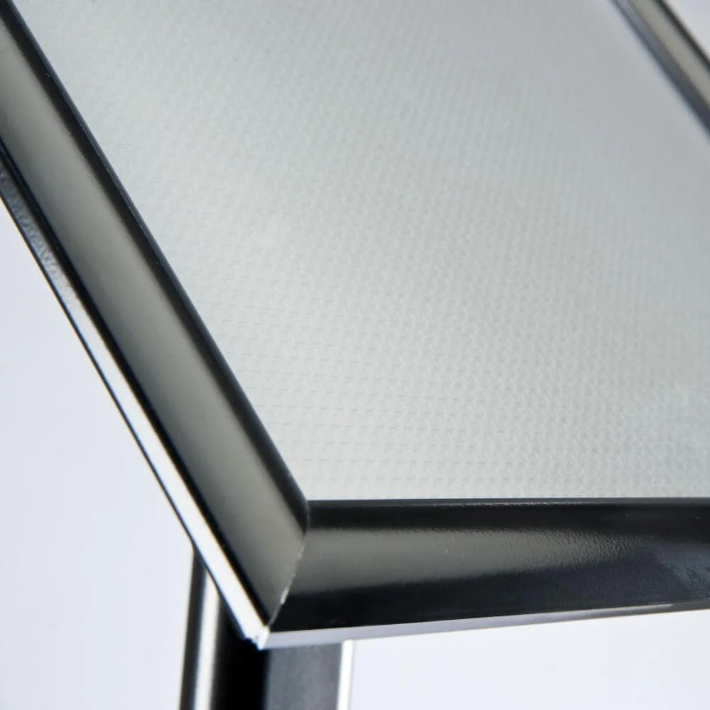 black-8-5x11-inch-pedestal-sign-holder-with-clear-brochure-holder-menu-board-floor-standing (4) Black Pedestal Sign Holder
