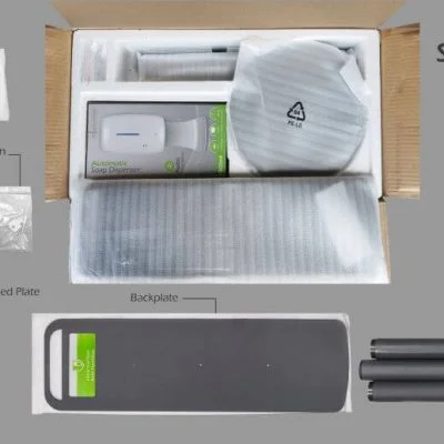 How the floor standing automatic touch-free sensor liquid hand sanitizer dispenser with dip tray is packed & shipped