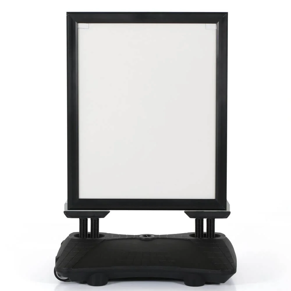 weather-wind-resistant-outdoor-pavement-sidewalk-sign-holder-black (2) Black Weather/Wind Resistant Sidewalk Sign Holder