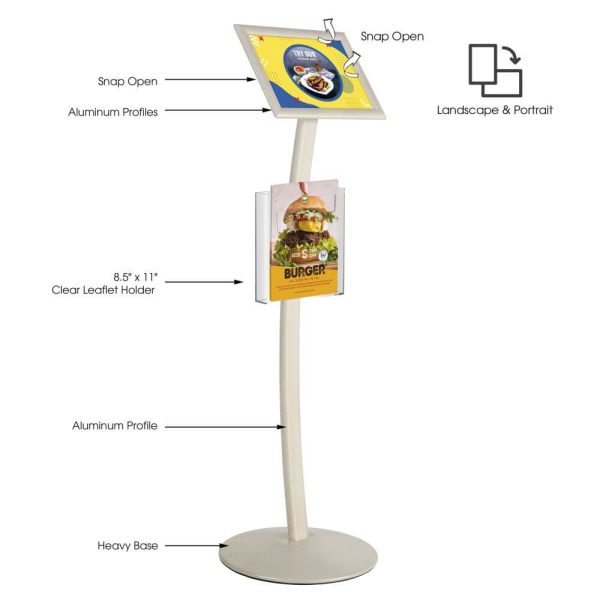 white-pearlic-8-5x11-inch-pedestal-sign-holder-with-clear-brochure-holder-menu-board-floor-standing (2)