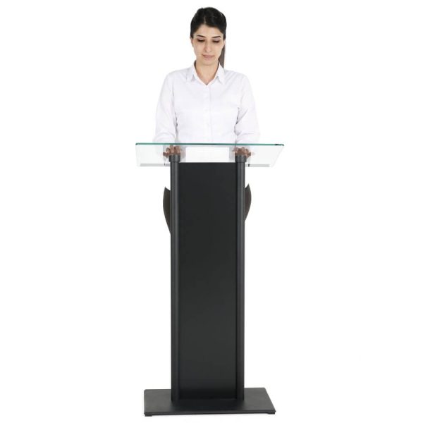 tempered-clear-glass-podium-with-aluminum-front-panel-black-lectern-pulpit-desk (3)