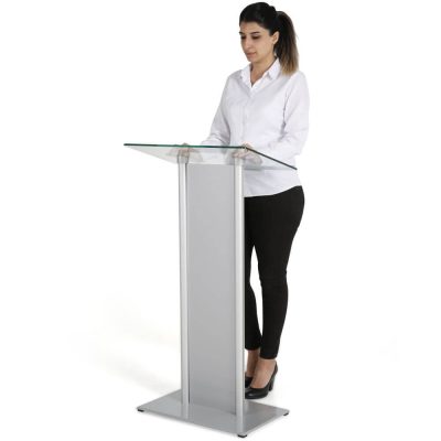 tempered-clear-glass-podium-with-aluminum-front-panel-silver-lectern-pulpit-desk (1)