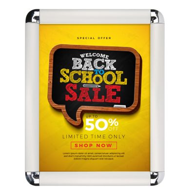 Back to school poster in a Snap poster with rounded corners