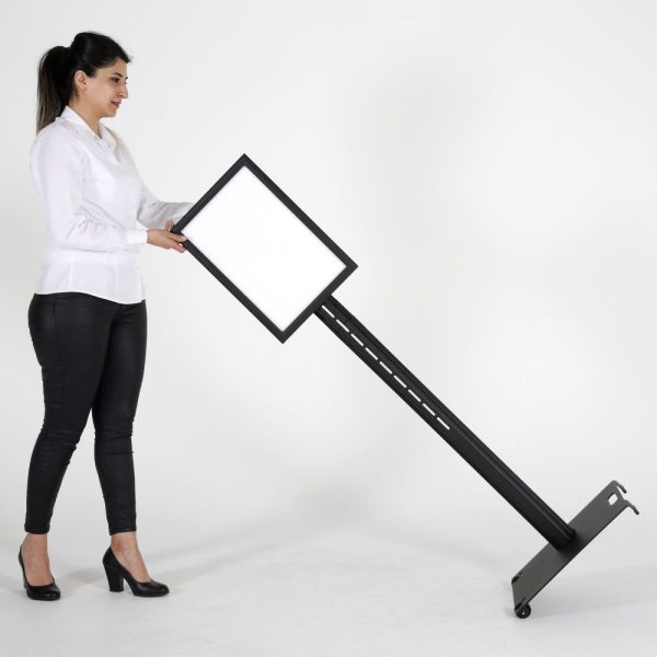 pedestal-outdoor-sign-holder-black-11x17-inch-aluminum-snap-poster-frame-floor-standing-roll-on-wheels (8)