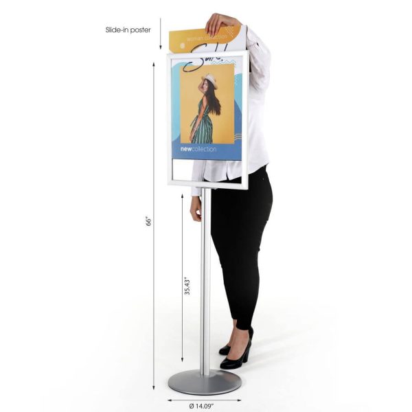Pedestal Sign Holder Stand, Double Sided