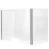 Foldable Sneeze Guard with Slot for Student Desk - Cough Barrier