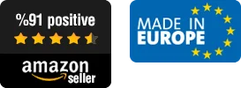 Amazon Seller Icon with a Made in Europe Icon