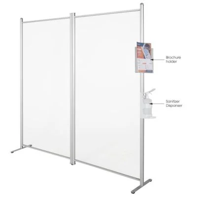 Clear Wall Separator Flat Connector Kit