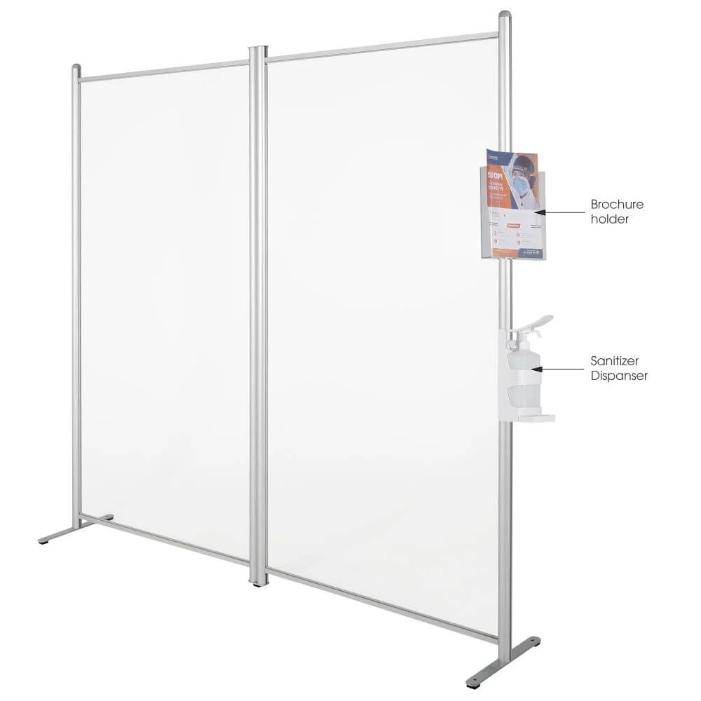 Clear Wall Separator Flat Connector Kit