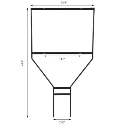 H Frame Real Estate Yard Sign Post - Banjo Style and measurements