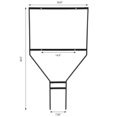 H Frame Real Estate Yard Sign Post - Banjo Style and measurements