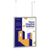 The hanging Double Sided LED Light Snap Poster Frame