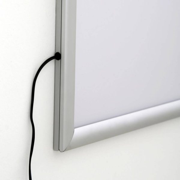 Side of the Silver LED Light Snap Poster Frame